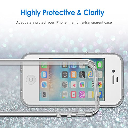 JETech iPhone 4  4S Carcasa Case Caja de absorci  n de Amortiguador Shock Auto y  antiara  azos de borrar Back para Apple iPhone 4 4S Funda  HD CLARO 