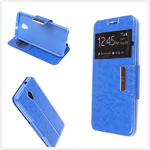 Misemiya    - Funda para ZTE Blade V7 - Funda Solo  Libro View Sporte Az  l