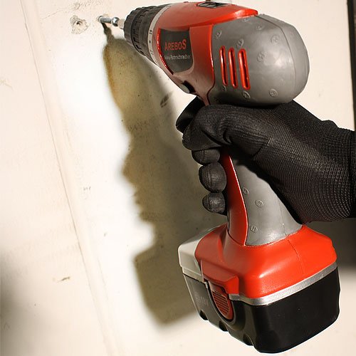 18V Akkuschrauber Bohrschrauber Akku-Bohrschrauber im harten Koffer 2 Akkus + 6 Bohrer + 6 Schraub Bits - 5