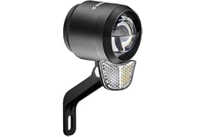 Litemove E-Bike LED Aluminium Scheinwerfer SE-150, Elektrobetrieben, 150 Lux, Schwarz, Rennrad, Trekking/Touring, City & Mountain E-Bikes