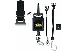 Hammerhead Industries Gear Keeper RT4-5272 Deluxe Combo Mount Gear Tether – Schnappverschluss, Gewindebolzen, Klettband und Schlüsselband, Zubehör – mit robustem Schnappclip, Q/C-Spaltring,