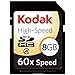 Produktbild Kodak High Performance High-Speed 8GB SDHC Speicherkarte Class 4 (60x Speed)