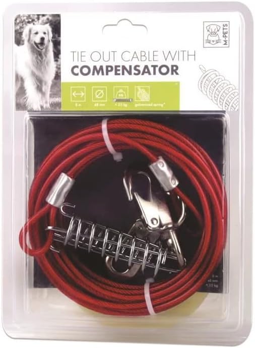 M-PETS COMPENSATOR BAHÇE BAĞLAMA HALATI 8MT/RED
