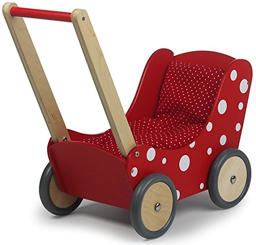 Preisvergleich Produktbild Unbekannt Simply for Kids 1171 Holzpuppenwagen, Red