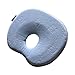 MITTAGONG Infant Headrest Prevent Flat Round Memory Foam Baby Pillow,Print Blue