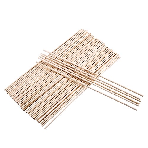 eBoot Kraft Dübel Stäbchen Tortendübel Tortenstützen aus Holz in 12 – 5/ 32 zoll, 100 Stück - 6