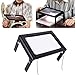 Produktbild Yuguuigu Lupe, 5-Fache Lupe Acryllinse Volle Seite Hände Frei Lupe Gefalteter Desktop Mit 4 LED Licht Zum Lesen