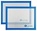 Produktbild blupalu Silikon Backmatte Backofenmatte Teigmatte Ausrollmatte Backunterlage, 40 x 30 cm, 2 Stück