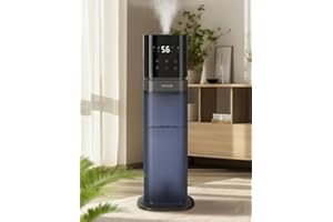 YOKEKON Luftbefeuchter, Luftbefeuchter Schlafzimmer, Kalt Nebel Befeuchter für große Räume, humidifier, 8L Ultraschall befeuchter für das Haus, Top Füllen, Erweitertes Tube, Stille Pflanze Büro, blau