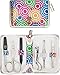 THREE SWORDS | Exclusive 6-Piece MANICURE - PEDICURE - GROOMING - NAIL CARE set / kit / case | VARIOUS DESIGNS | Brand quality by THREE SWORDS GERMANY (521910)