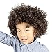 Price comparison product image PRINCER Afro Masquerade Hair WigParty Disco Funny Afro Clown Hair Football Fan-Kids Cosplay Costume Halloween Party Hair Wig Free Wig Cap