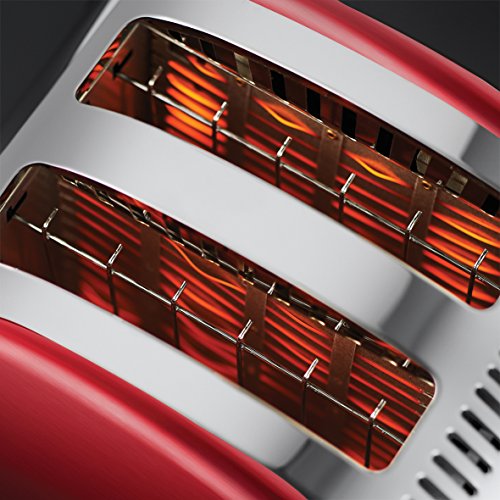 Russell Hobbs 21291-56 Legacy Red Toaster, Schnell-Toast-Technologie, 6 Bräunungsstufen, 1300 Watt, rot - 5