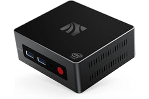 KUYIA Mini PC Powered by J4125 Quad Core Mini Desktop Computer for Home Office Business Gaming 8GB DDR4/128GB M.2 SATA SSD Support 4K @30Hz Dual HDMI/WiFi 5/USB3.0/HDD Extension