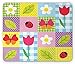 Produktbild Ladybugs Mouse Pad, Spring Flowers Butterflies Ladybugs on Polkadot Checked Background Children Art, Standard Size Rectangle Non-Slip Rubber Mousepad, Multicolor