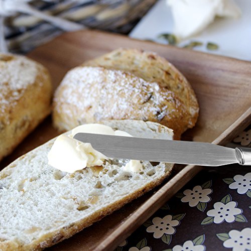 YaFex Tortenheber Kuchenheber Set und Konditormesser Streichmesser Pizzaheber Edelstahl mit Griff, Tortenheber von 31.5 x 26cm, Streichmesser 31.5x 2.4cm - 5