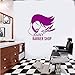 Produktbild xingbuxin Wandtattoo Personalisierte Barbershop Vinyl Wandaufkleber Haarschnitt Innenfenster Mann Salon Bart Art Decor Abnehmbare 4 44x42 cm