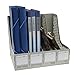 Produktbild Liying Neu Stehsammler Zeitschriftensammler Stehorder Archivsammler DIN A4×4 Verschiedene Farben Kunststoff Grau