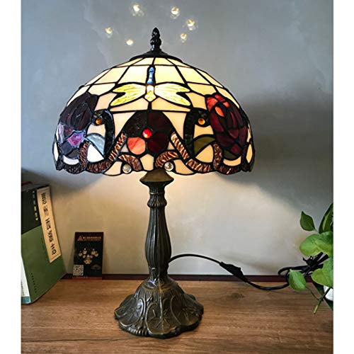 YJFFAN Wohnzimmer Dekorative Tischlampe Tiffany Art Grape Lampe Schlafzimmer Nachttischlampe Hochzeit Dekoration Lampe Beleuchtung (Glühbirnen Nicht Im Lieferumfang Enthalten)