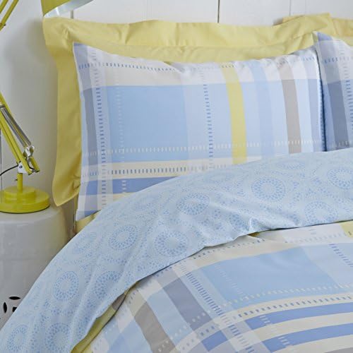Modern Charlotte Thomas Camden Housewife Pillowcase Pair, Blue - 50 x 75 cms