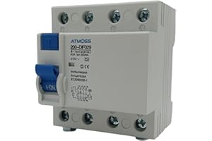 Interruttore differenziale superimmunizzato SI, 300 mA, 4P, 63 A | Classe A | 300 mA | Certificato CE | 240/415V AC | Scatto istantaneo | RASMACOR