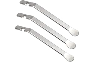 Jinlaili 3PCS Démonte Pneu de Vélo Métal, Acier Inoxydable Levier Démonte Pneu Pelle, Demonte-pneus, Tyre Levers Bicycliste Outil de Réparation pour Retirer Le Pneus de Vélo, Pneu de vélo Outils