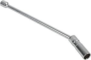 ‎PLAYOCCAR PLAYOCCAR 16mm Zündkerzenbuchse, 3/8" Magnetischer 360° Drehschrauber-Satz, 12-Punkt Wobble Dünnwandentfernungswerkzeug Kompatibel mit BMW (lang)
