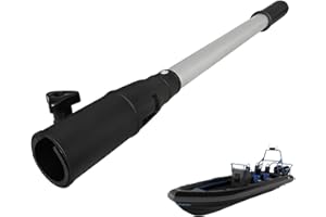 GENERIC Extensión de timón de motor de arrastre, mango flexible de motor de barco, mango de extensión ergonómico para motor fuera de borda, barra de control del acelerador fuera de borda, para barco marino