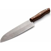 ch woodline Santoku Şef Bı&ccedil;ağı N690 &Ccedil;elik &ndash; Ceviz Saplı Profesyonel Mutfak Bı&ccedil;ağı, Ultra Keskin Japon Tarzı Sebze Et Balık Bı