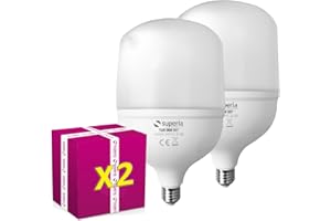 SUPERIA MILANO Superia Lampadina LED A T ULTRALUCE E27 potente, 36W (Equivalenti 290W), Luce Naturale 4000K, 3600 lumen, BU36N, Pacco da 2