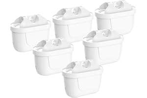 GN3D 6 Water Filters Compatible with Brita Maxtra+ Plus, Maxtra Pro All-in-1,Replacement for Brita Kettle, Marella Water Filter Cartridges, Reducing Impurities, Chlorine, PFAS,Limescale & Odor