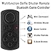 Price comparison product image iitrust MB-852 Mini Portable Multifunctional Bluetooth Game Controller Shutter remote for Mobile Phones, Tablets, Self-Timer,TV Remote Control, PC Remote Control, 3D Game Controller, Compatible with Android, PC System (Black)