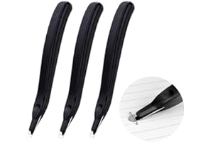 EARLY BUY 3 PCS Professional Magnetic Staple Remover Puller Rubberized Staples Remover Staple Removal Tool for School Office Home (Black)