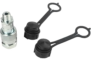 Hydraulisk snabbkopplingssats 3/8 NPT kraftig koppling för cylinderverktyg – Enerpac C-604 kompatibel med (3 punkter)