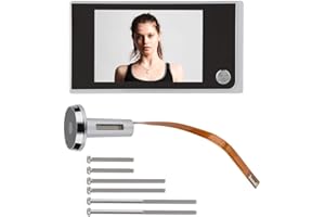 LetCart Juda ELECTRONIQUE Judas éLECTRONIQUE - Écran LCD numérique de 3,5 po à 120 degrés, visionneuse de Judas, Surveillance visuelle, caméra électronique