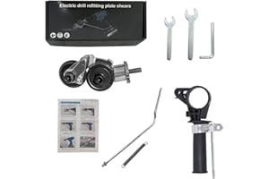 ASANMU Coupe-plaque électrique - Perceuse électrique - Grignoteuse de tôle - Plaque de perçage - Découpe précise pour couper le fer/l'acier/le cuivre/l'aluminium (universel)