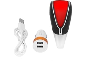 Akozon Universal LED Licht Schaltknauf Auto Schaltknauf Touch Motion Aktivierte für Automatikgetriebe und Schaltgetriebe (Rot)