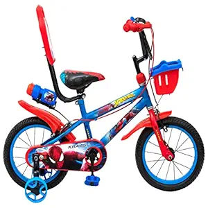 Kraasa Kids Bicycle for 3 to 5 Years Boys & Girls (Spider 14t-Semi-Assembled)