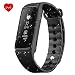 Produktbild omorc Armband IP68 Wasserdicht Activity Tracker mit Herzfrequenz Monitor Fitness Tracker Intelligente Schrittzähler Kalorien Schlaf-Monitor für iPhone Android iOS Smartphones