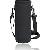 JEYORZY 1 pcs 750ML Water Bottle Bag, Neoprene Portable Thermal Bag for Water Bottle, with Detachable Shoulder Strap - Neopre