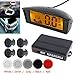 Produktbild ePathChina Universal-Netzadapter Auto Parktronic LED Standlicht Sensor mit 4 Sensoren Reverse Backup Parkplatz Radar Monitor Bewegungsmelder System Mehrfarbig optional mit Hintergrundbeleuchtung Display