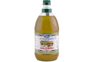 Aceite de Oliva Virgen Extra Cortijo la Muralla - Variedad Arbequina ? AOVE Recolección temprana - Extracción en frío - Muy frutado y aromático - Botella 2 Litros con asa.