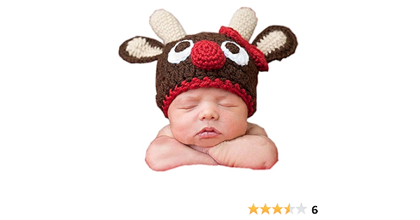 Dayan Cappello Vestiti Renna di Babbo Natale Neonato Uncinetto Maglia  Fotografia Foto Prop : Amazon.it: Giochi e giocattoli