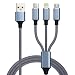 Produktbild Micro USB Kabel [3 in 1 datenleitung,1.2m] BEYIMEI 2.4A USB Schnellladekabel-Blitz Datenübertragungsleitung für Android/Typ-c Smartphone und Tablet,Samsung, HTC, Sony, Huawei- Nylon Space blue