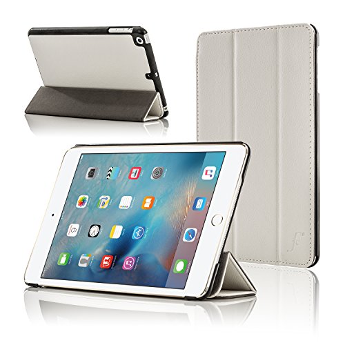 Forefront Cases® Apple iPad Mini 4 / 4th Gen A1538 Leder Hülle Schutzhülle Tasche Smart Case Cover Stand - Rundum-Geräteschutz und intelligente Auto Schlaf / Wach Funktion