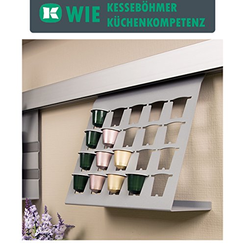SO-TECH® Linero MosaiQ Kapselhalter Titan grau für 20 Nespresso Kaffee Kapseln passend für Linero Nischensystem - 2