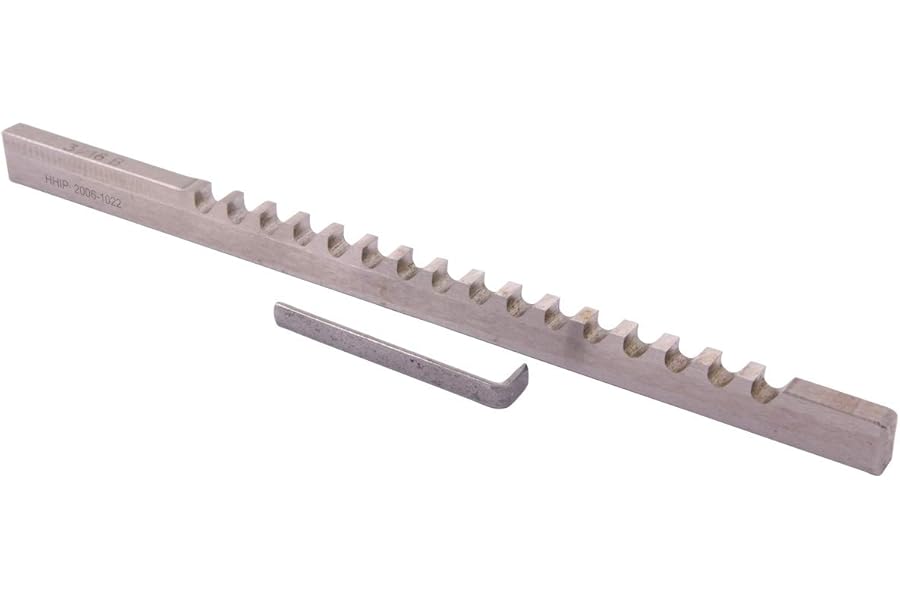 HHIP 2006-1022 3/16 Inch B HSS Keyway Broach with 1 Shim