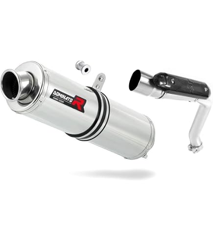 DOMINATOR Terminale di Scarico Marmitta Silenziatore GP1 compatibile con ZR7 / ZR7S 1999-2004
