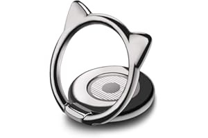 aceyoon Bague Telephone Portable Chat, Rotation 360 Degrés Anneau Telephone Ultra Mince 3mm Ring Holder Universel Phone Ring Compatible avec Samsung Galaxy et d'autres Smartphones