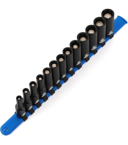 AKM TOOL 3/8" Drive 19mm Magnetic Impact Socket - 6 Point, Cr-Mo Steel, Single Socket