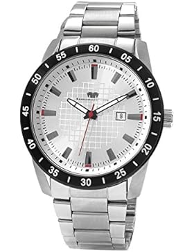 Rhodenwald & Söhne Gamblerman Herrenuhr Quarzuhr Edelstahl silber/silber 5 ATM Präzisions-Quarzwerk Datum Edelstahl...